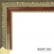 Пластиковый багет PL46-2-2 (тип: классический; цвет: золотой)