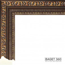 Пластиковый багет PL46-6-6 (тип: классический; размер: 46x27 мм; цвет: коричневый)