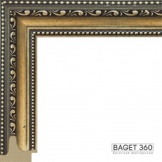 Пластиковый багет PL48-3-1 (тип: классический; размер: 48x35 мм; цвет: золотой)