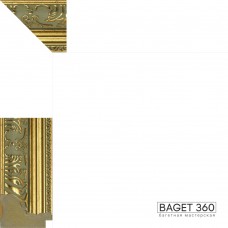 Пластиковый багет PL50-4-1 (тип: классический; размер: 50x30 мм; цвет: золотой)