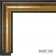 Пластиковый багет PL50-5-4 (тип: классический; размер: 50x30 мм; цвет: золотой)