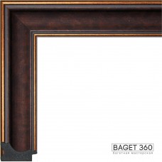 Пластиковый багет PL50-5-5 (тип: классический; размер: 50x30 мм; цвет: коричневый)