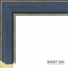 Пластиковый багет PL51-2-1 (тип: классический; размер: 51x25 мм; цвет: синий)