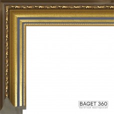 Пластиковый багет PL51-3-1 (тип: классический; размер: 51x32 мм; цвет: золотой)