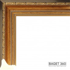 Пластиковый багет PL51-3-3 (тип: классический; размер: 51x32 мм; цвет: золотой)