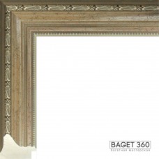 Пластиковый багет PL51-3-4 (тип: классический; размер: 51x32 мм; цвет: серебряный)