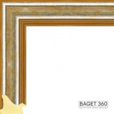Пластиковый багет PL54-2-1 (тип: классический; размер: 54x34 мм; цвет: серебряный)