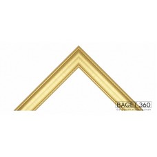 Пластиковый багет PL55-1-4 (тип: классический; размер: 55x30 мм; цвет: золотой)