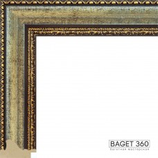 Пластиковый багет PL56-2-3 (тип: классический; размер: 56x25 мм; цвет: золотой)