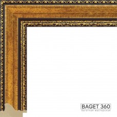 Пластиковый багет PL56-2-4 (тип: классический; размер: 56x25 мм; цвет: золотой)