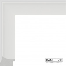Пластиковый багет PL57-2-1 (тип: классический; размер: 57x26 мм; цвет: белый)