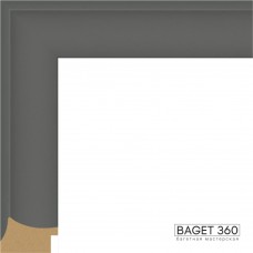 Пластиковый багет PL57-2-3 (тип: классический; размер: 57x26 мм; цвет: серый)