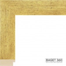 Пластиковый багет PL59-1-1 (тип: плоский; размер: 59x20 мм; цвет: золотой)