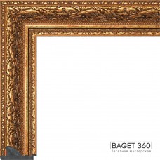 Пластиковый багет PL60-4-8 (тип: классический; размер: 60x25 мм; цвет: золотой)