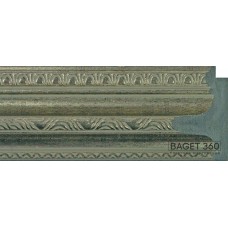 Пластиковый багет PL65-1-1 (тип: классический; размер: 65x40 мм; цвет: серебряный)