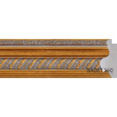 Пластиковый багет PL67-1-1 (тип: классический; размер: 67x29 мм; цвет: золотой)
