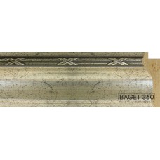 Пластиковый багет PL70-1-1 (тип: обратный; размер: 70x29 мм; цвет: серебряный)