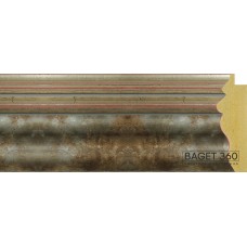Пластиковый багет PL80-2-4 (тип: обратный; размер: 80x24 мм; цвет: серебряный)