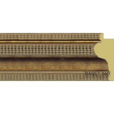 Пластиковый багет PL85-2-2 (тип: обратный; размер: 85x37 мм; цвет: золотой)