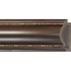 Пластиковый багет PL92-2-1 (тип: округлый; размер: 92x34 мм; цвет: коричневый)