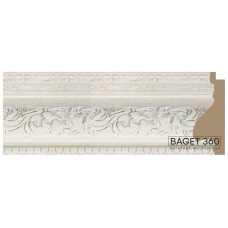 Пластиковый багет PL94-1-9 (тип: классический; размер: 94x36 мм; цвет: белый)