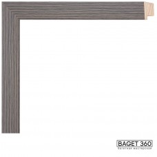 Деревянный багет DI20-3-2 (тип: плоский; размер: 20x20 мм; цвет: серый)
