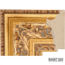 Деревянный багет DI122-3-1 (тип: классический; цвет: золотой)