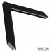 Деревянный багет DV28-2-1 (тип: плоский; размер: 28x19 мм; цвет: черный)