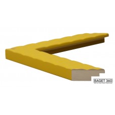 Деревянный багет DV40-4-1 (тип: плоский; размер: 40x23 мм; цвет: желтый)