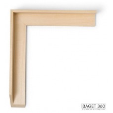 Деревянный багет DV40-40-10 (тип: ковчег; размер: 40x40 мм; цвет: натуральное дерево)