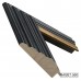 Деревянный багет DV98-1-3 (тип: обратный; размер: 98x42 мм; цвет: черный)
