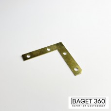 Уголок для усиления углов рам Средний (комплект 4 шт. с шурупами, 50x50x10мм, цвет золото)